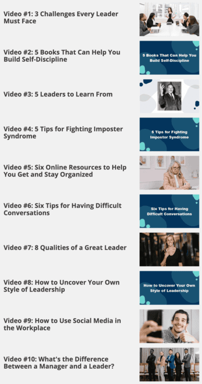 Leadership Training Course with Master Resale Rights