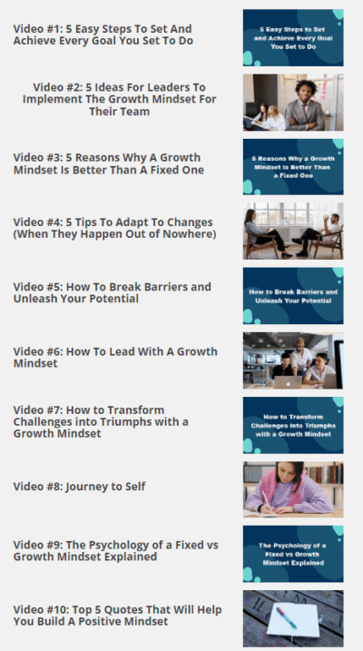 The Growth Mindset Video Course + Ebook - Image 3