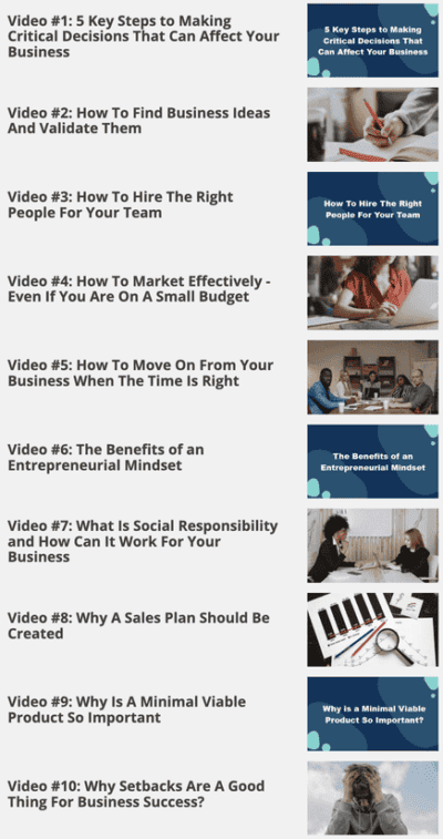 The Savvy Entrepreneur: Startup Business Building Course - Image 3