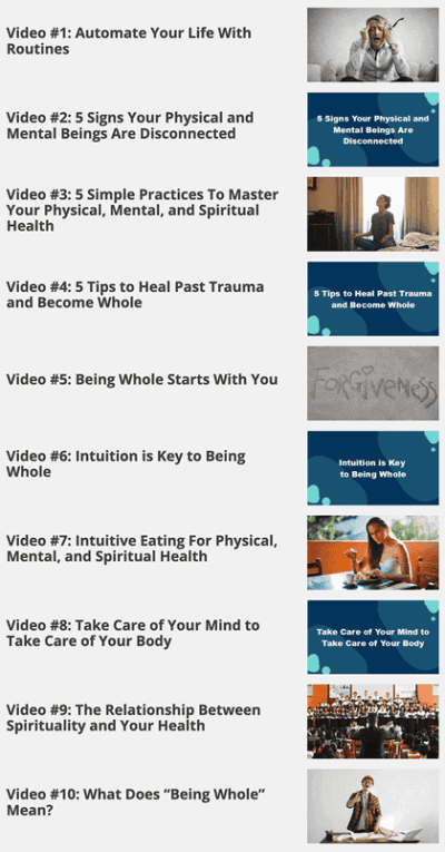 Being Whole Videos and Ebook: A Guide to Reconnecting to the World - Image 3