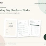 Wedding binder PLR: actual product preview.