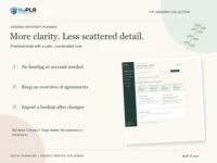 Wedding browser PLR: planning features and tested limitations.