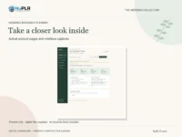 Wedding browser PLR: actual product preview.