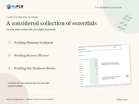 Wedding bundle PLR: included digital files.